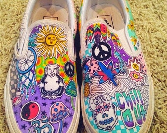 Items similar to Religious/Spritual Custom Vans on Etsy