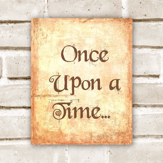 Once Upon a Time Print Fairytale Printable by StudioPrintables
