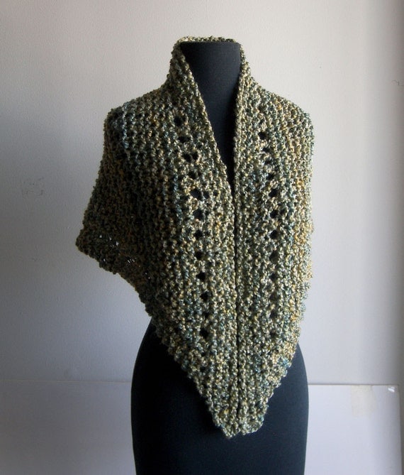 Small Hand Knit Shoulder Shawl Scarf Cowl Wrap Stylish