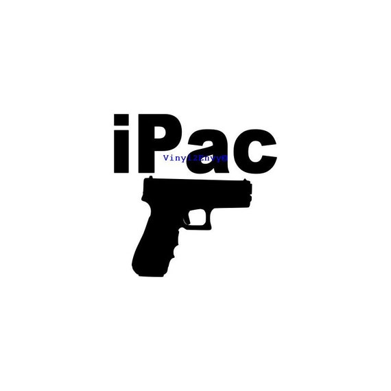 iPac Gun Car Decal Vinyl Car Decals Vinyl Car Window Decal