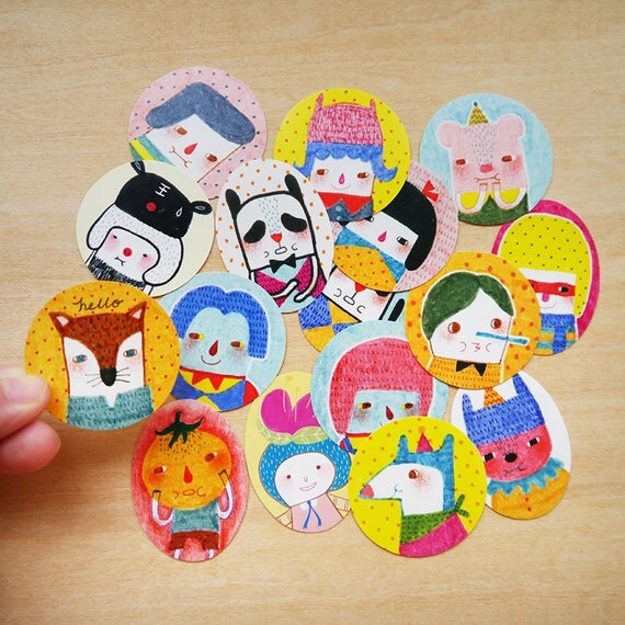 50 off sticker set set of 16 collection 3 by minifanfan