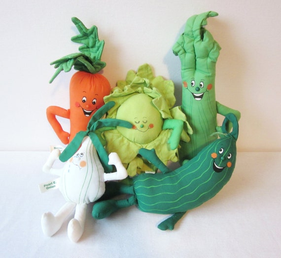 plush vegetables