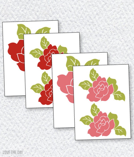 Rose Decals PRINTABLES for Butterfly Party by Love The Day Il_570xn