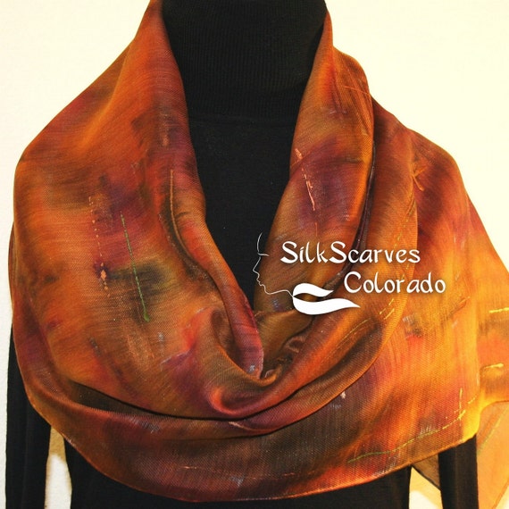 etsy silk scarf