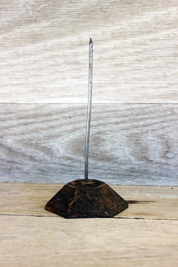 Vintage Receipt Spike Note Holder Office Supplies by LetterKay