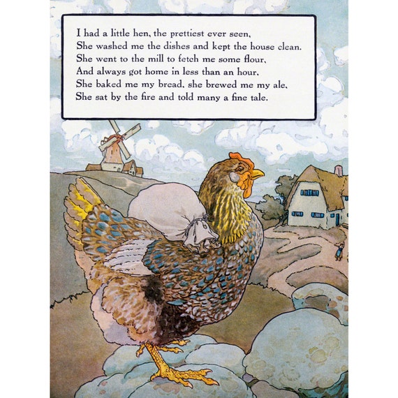 chicken-greeting-card-hen-from-nursery-rhyme-repro