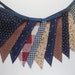 Patriotic Banner/ Americana Red, White and Blue Bunting/ 4th of July Banner/ Photo Prop