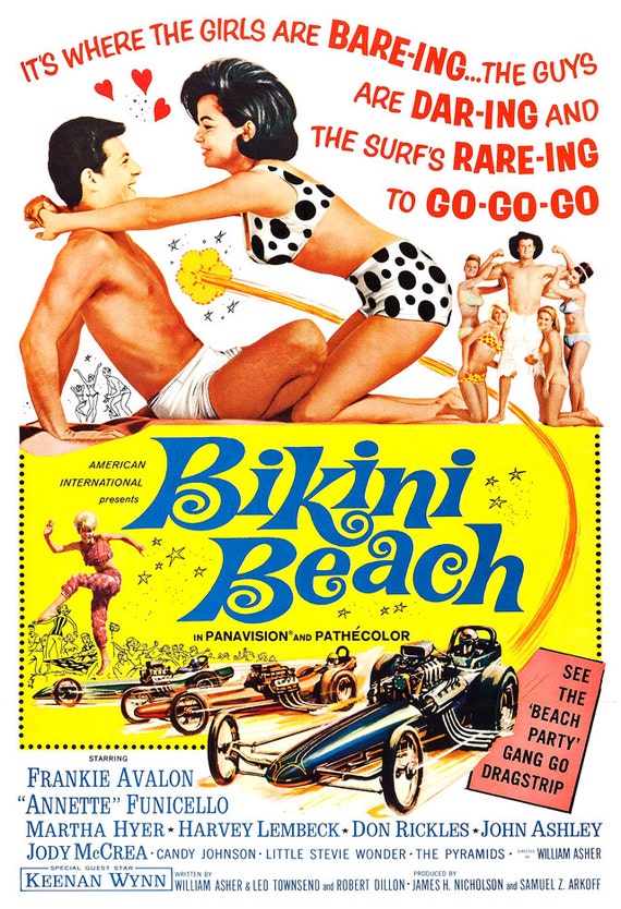 Bikini Beach Movie Musical Comedy Poster Print