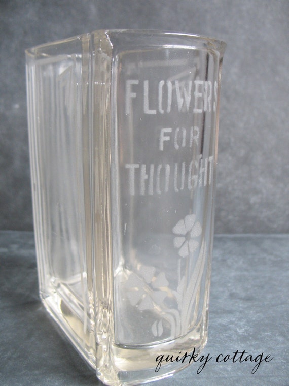 Deco Glass Vase Book Shaped Vase Flowers For Thought