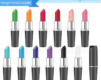 Lipstick Clipart Commercial Use Makeup Clipart Cosmetics Clipart Lip Stick Graphics