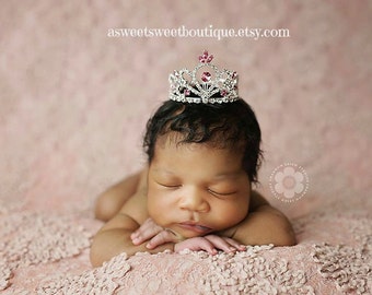 Baby Tiara Princess Crown Photo Prop Baby by ASweetSweetBoutique