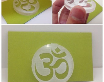Soap Stamp Om Symbol Yoga Style acrylic stamp A001