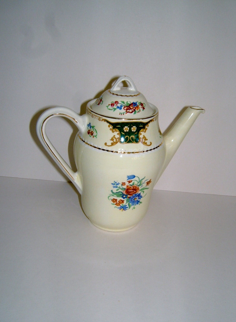 1950s Ridgway Potteries Vintage Teapot Vintage Coffee Pot Vintage