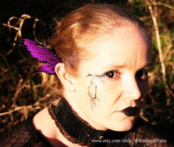 Custom Wicked Fairy Ear Wings Dark Elf Ears Dragon Fin Ear