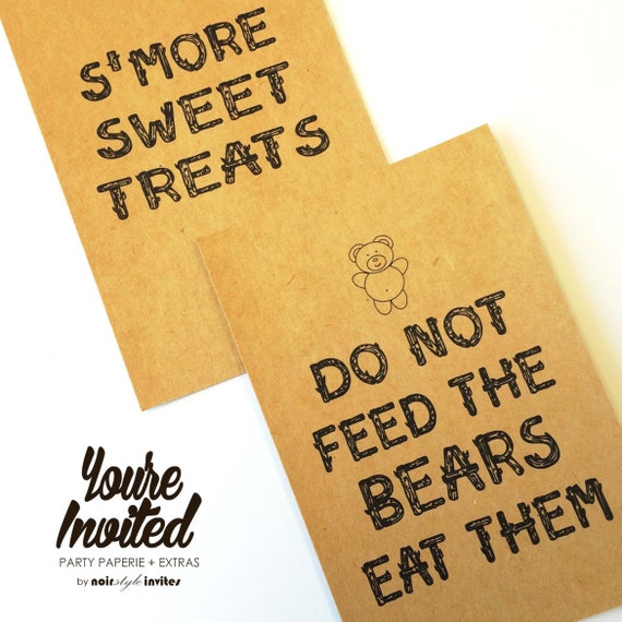 Camp Theme Sign Printable