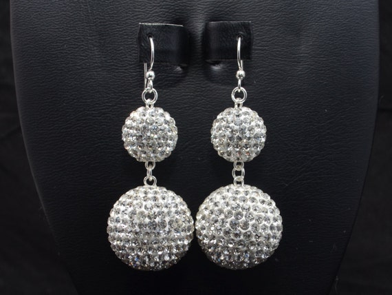 HUGE 22mm 1 inch and 14mm Pave Crystal Disco Ball by AshleySparkle
