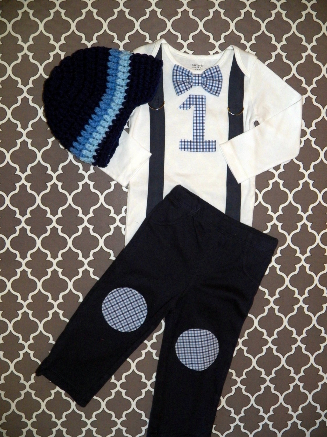 Baby Boy First Birthday Outfit Boys Birthday Bodysuit with