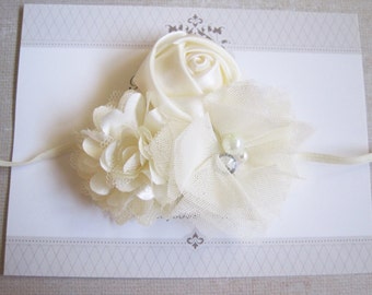 Ivory Headband, Baby Headbands, Baby Girl Headbands, Baby Girl Headbands, Infant Headbands, Baby Bows