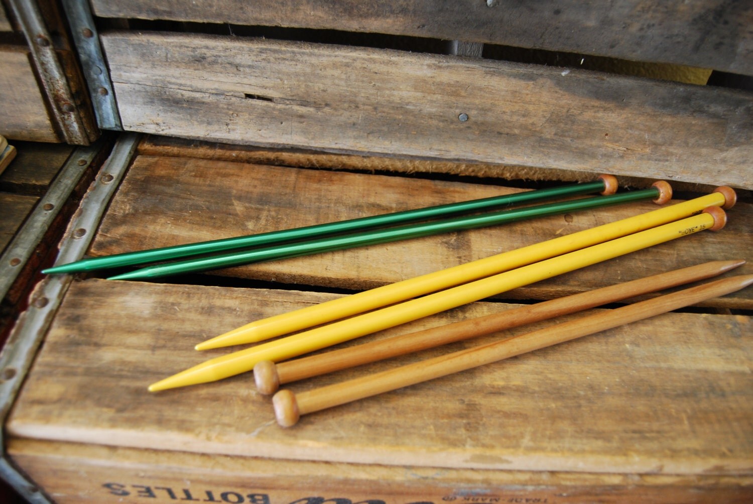 Knitting Needles Vintage Boye Set of 3