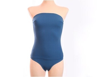 Swimsuit Bathing dress petrol blue // Maillot de bains // Bikini // onesie