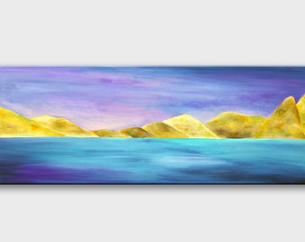 Landscape paintings Mountains painting acrylique Original painting wall art Canvas art - modern art - acrylic art - ready to hang