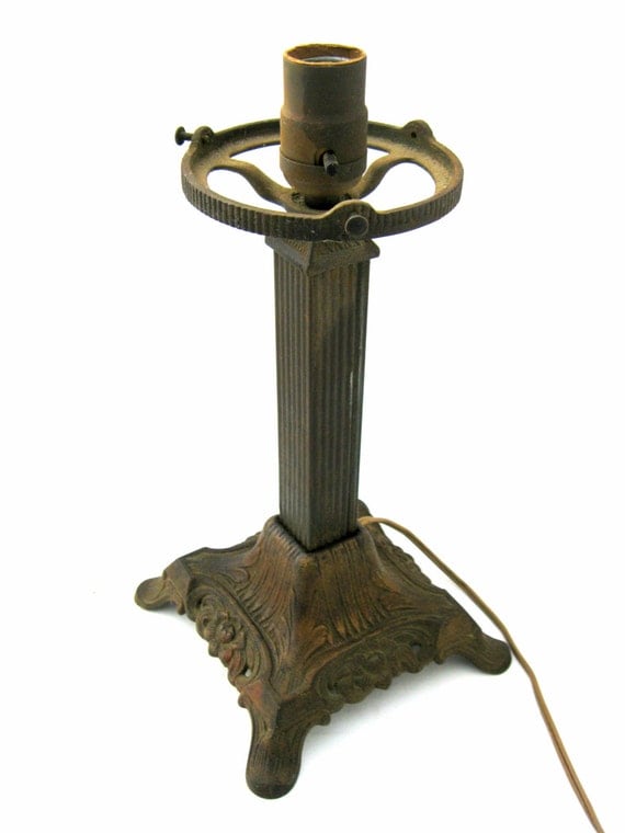 Antique Table Lamp Cast Iron Desk Lamp Art Deco Lamp with