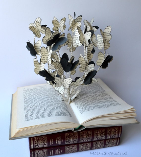 The Tree of Butterflies Book Art Book by MalenaValcarcel on Etsy