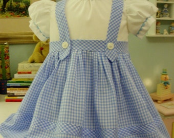 Dorothy Costume, I will make from 12 month - size 5, this is a Custom Order