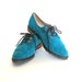 turquoise brogues