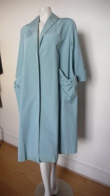 1950s Mac Spring Coat in Pastel Blue