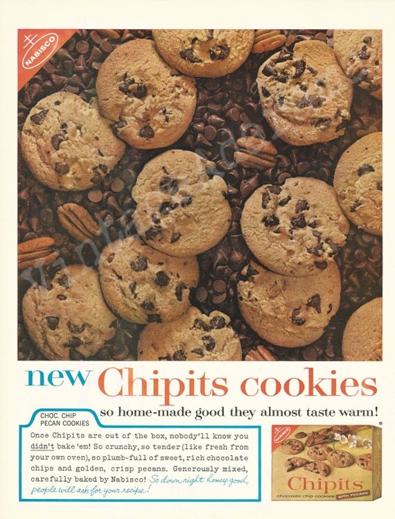 Nabisco Chipits Cookies Original 1962 Vintage by VintageAdarama