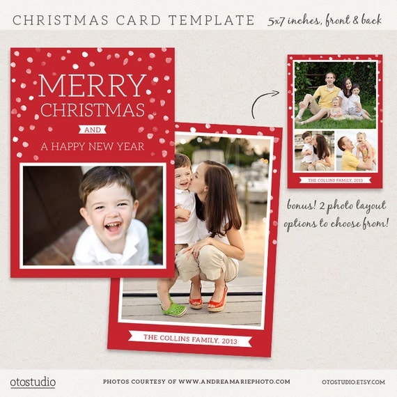 Free Photoshop Christmas Card Templates For Photographers