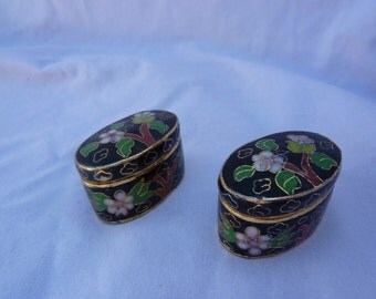 Popular items for cloisonne pill box on Etsy