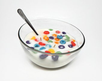 Froot Loop Scented Cereal Bowl Candle