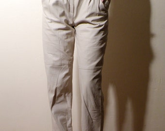 white leather pants mens