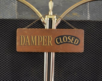 Damper Closed Sign Vintage Charming Nice Gift For Anyone with a ...