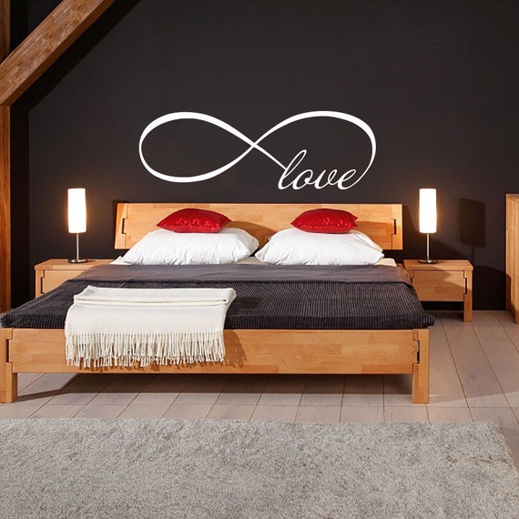 Love infinity symbol wall decal bedroom vinyl decals by bestdecals