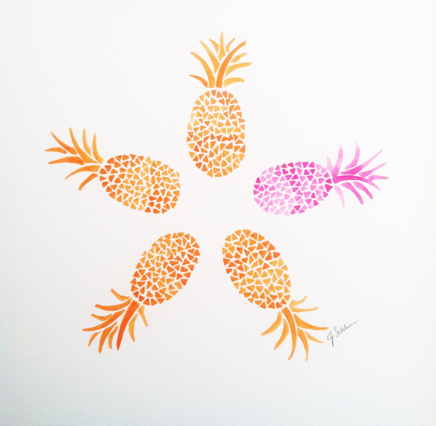Pineapple Wall Decor