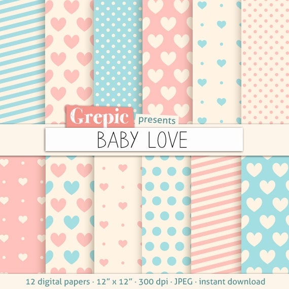 Baby Valentines Digital Patterns 