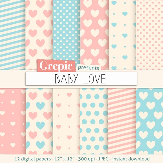 Baby Valentines Digital Patterns 