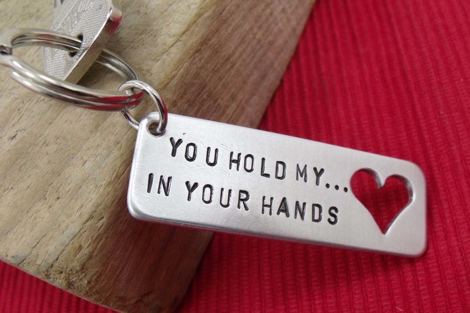 You Hold My Heart In Your Hands Keychain Double side