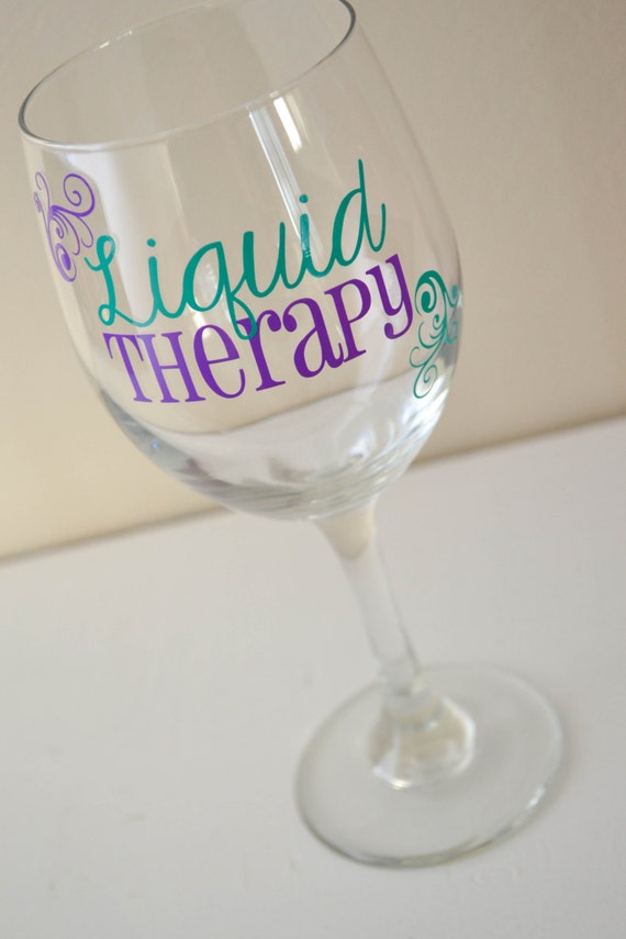 Items similar to Liquid Therapy Wine Glass 20oz on Etsy