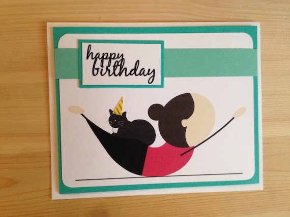 Superman+Pose+Yoga Happy Birthday Yoga Cat / Superman Pose / birthday / greeting card ...