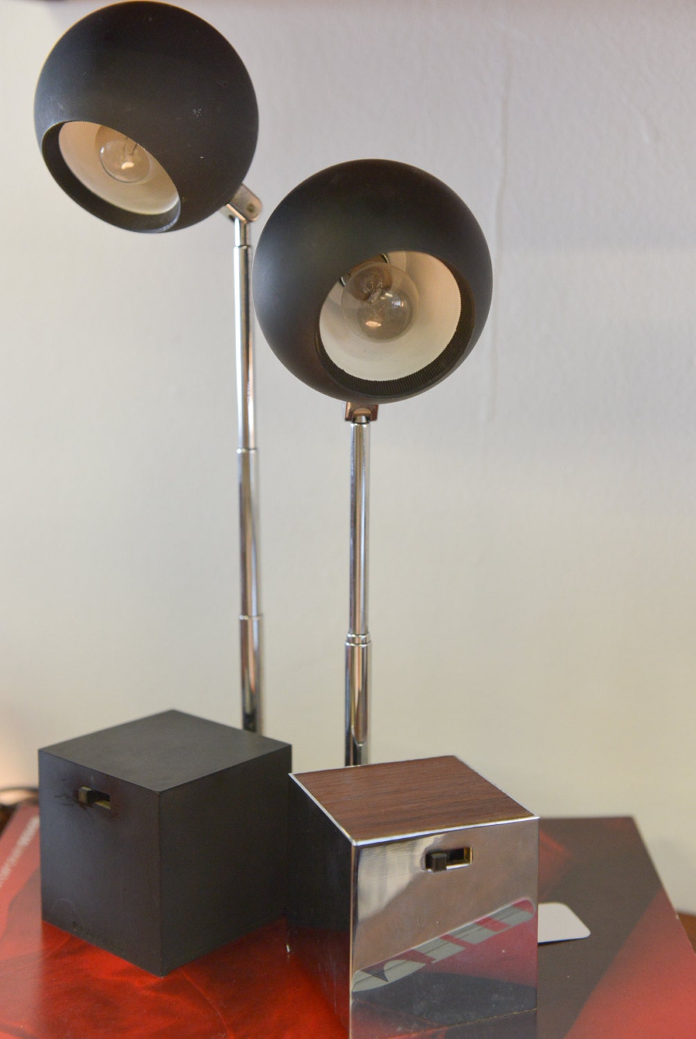 Mid Century Vintage Lightolier Lytegem Desk Lights