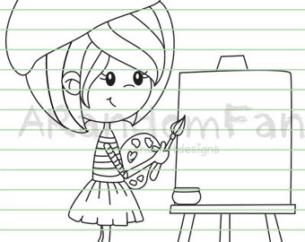 Digital Stamps- Autry's Art Lesson