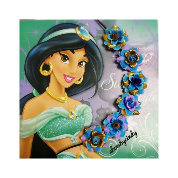 Items similar to Princess Jasmine / Flower Halo / Crown / Headband / Disney / Aladdin on Etsy