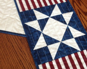Americana Stripes Quilted Blanket NCU0LDH506