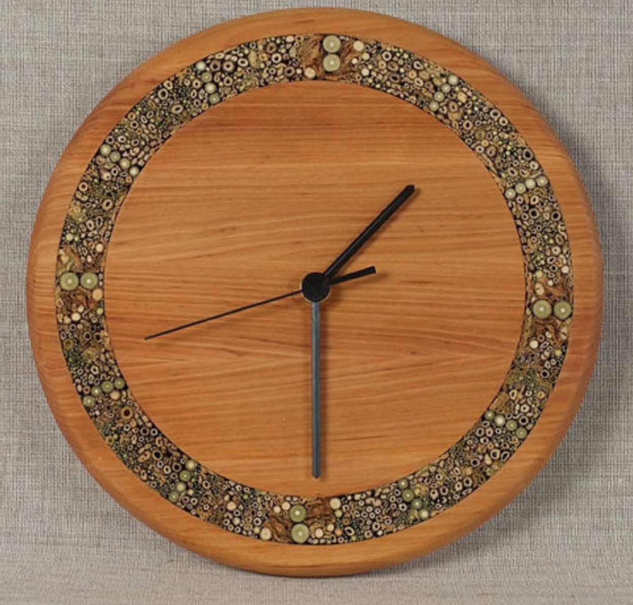 Unique wall clocks large wooden clock rustic wood by Anerywood