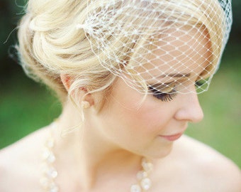 Bandeau Veil, Birdcage Veil, Wedding Veil, Bridal Veil, Russian Veil, Bird Cage Veil