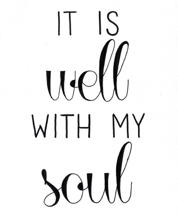 Lyrics It Is Well With My Soul